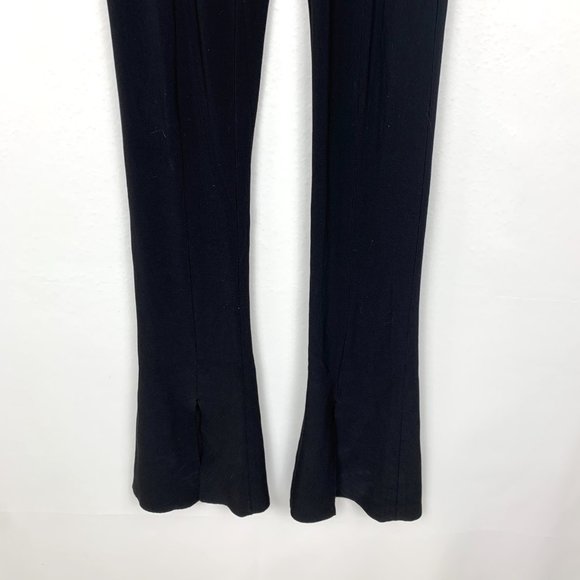 Norma Kamali Spat Flare Split Legging Pants Black XS - Picture 7 of 12